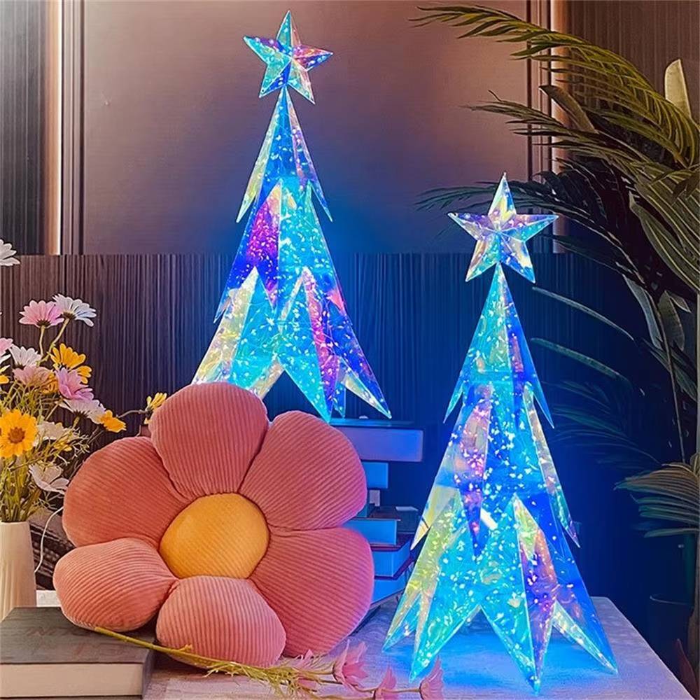 Décorations d'arbre de Noël lumineuses et créatives, lumières LED de Noël, décorations de table festives, adaptées aux décorations de Noël, aux fêtes - Image 7
