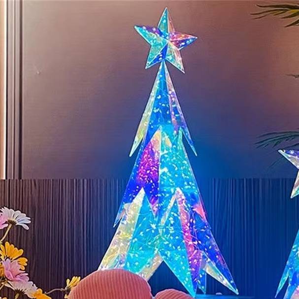 Décorations d'arbre de Noël lumineuses et créatives, lumières LED de Noël, décorations de table festives, adaptées aux décorations de Noël, aux fêtes - Image 9