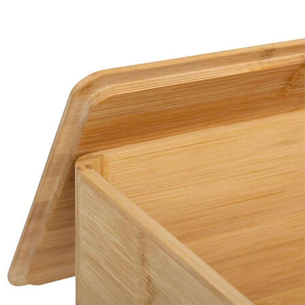 Boîte à Pain en Bambou "Inscription" 33cm Naturel - Image 3