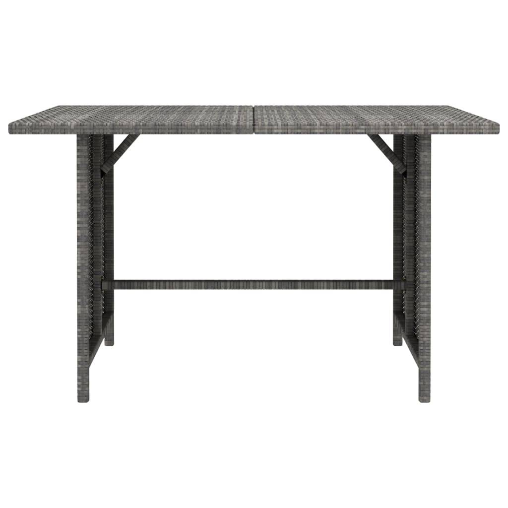 Helloshop26 - Salon de jardin meuble d'extérieur ensemble de mobilier 10 pièces avec coussins résine tressée gris - Image 3