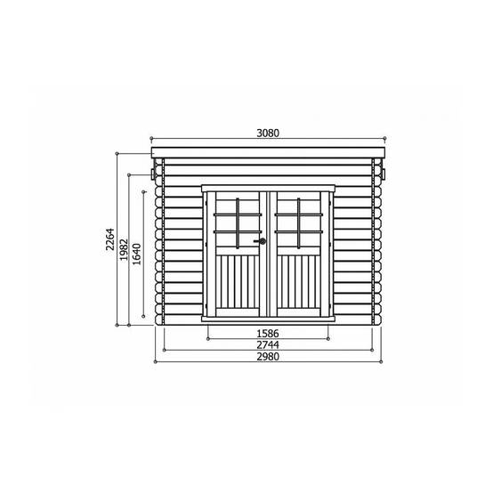 Abri de Jardin Maisonnette Solid Brest - Espace Extérieur Optimal - Image 2