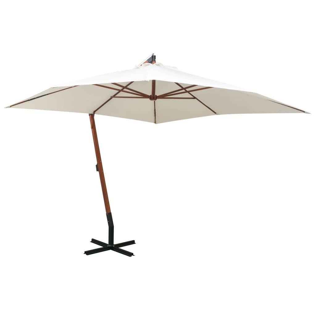 Prolenta Premium - Parasol polyester blanc 300 x 300 cm - Prolenta premium p387.4 - Image 2