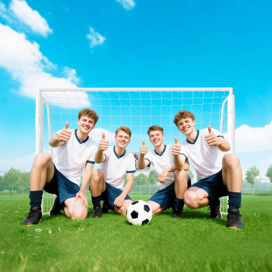 But de football pour enfants, cible, manchons antichoc, jardin, 186 x 123 cm, blanc - Image 9