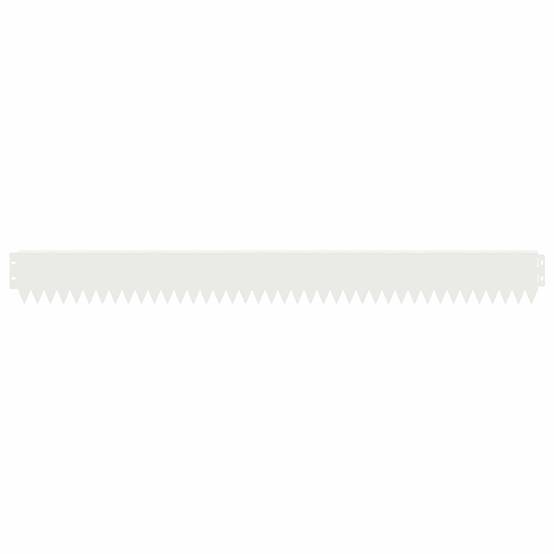 Bordurette pelouse acier jardin chemins séparation élégante 103x10cm blanc - ComfortXL Outdoor Living - Image 5