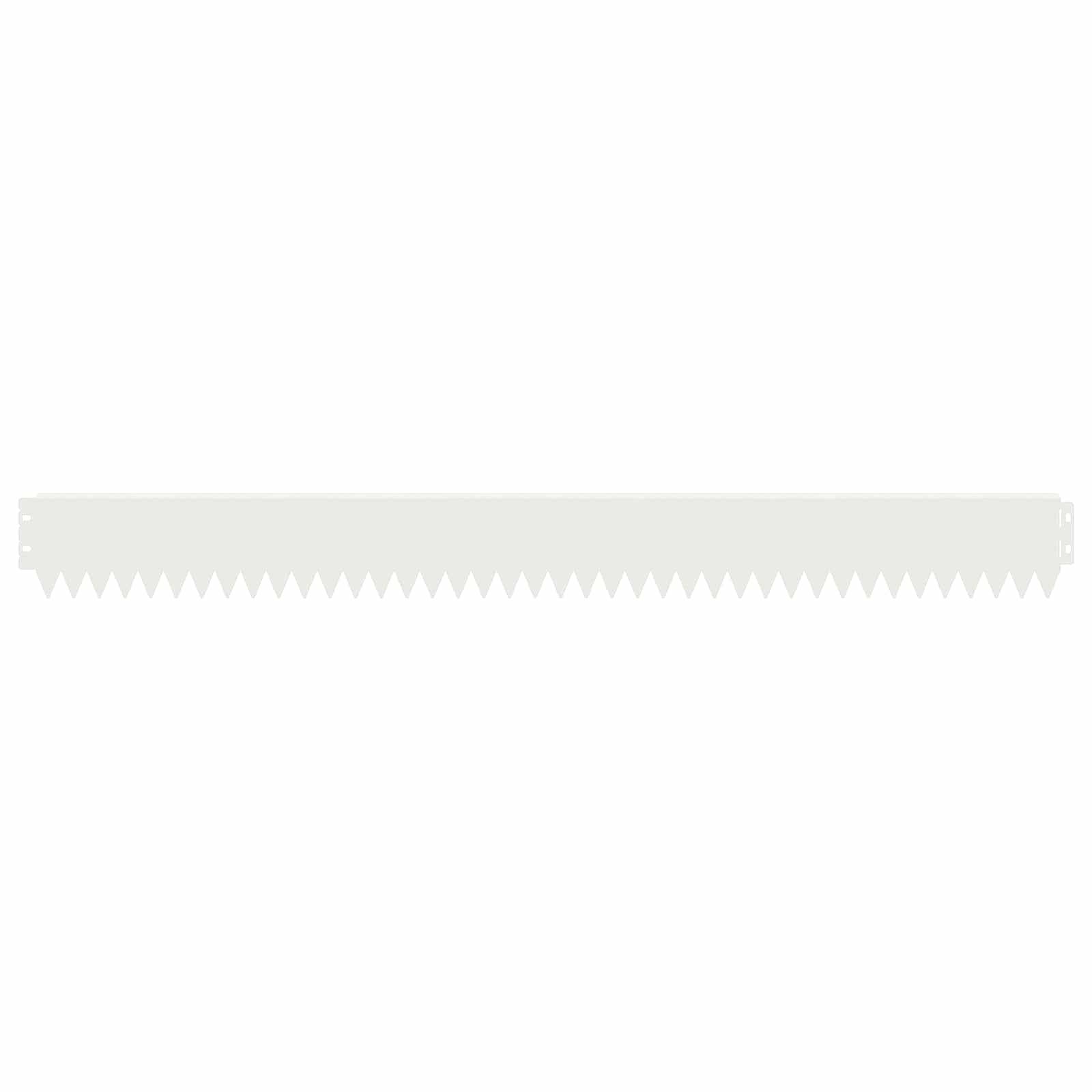 Bordurette pelouse acier jardin chemins séparation élégante 103x10cm blanc - ComfortXL Outdoor Living - Image 5