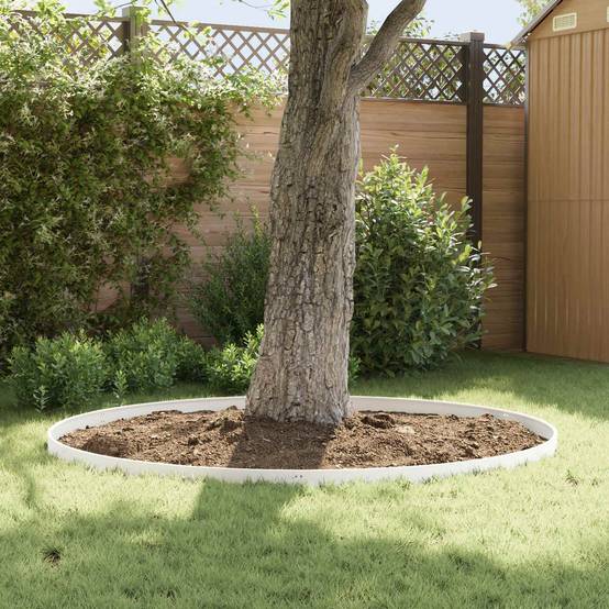 Bordurette pelouse acier jardin chemins séparation élégante 103x10cm blanc - ComfortXL Outdoor Living - Image 4