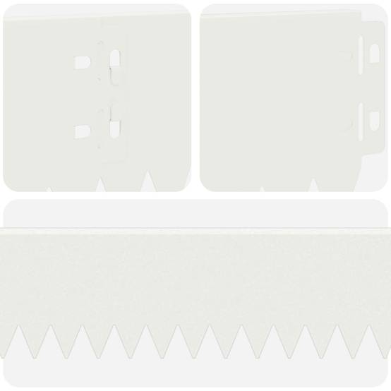 Bordurette pelouse acier jardin chemins séparation élégante 103x10cm blanc - ComfortXL Outdoor Living - Image 7