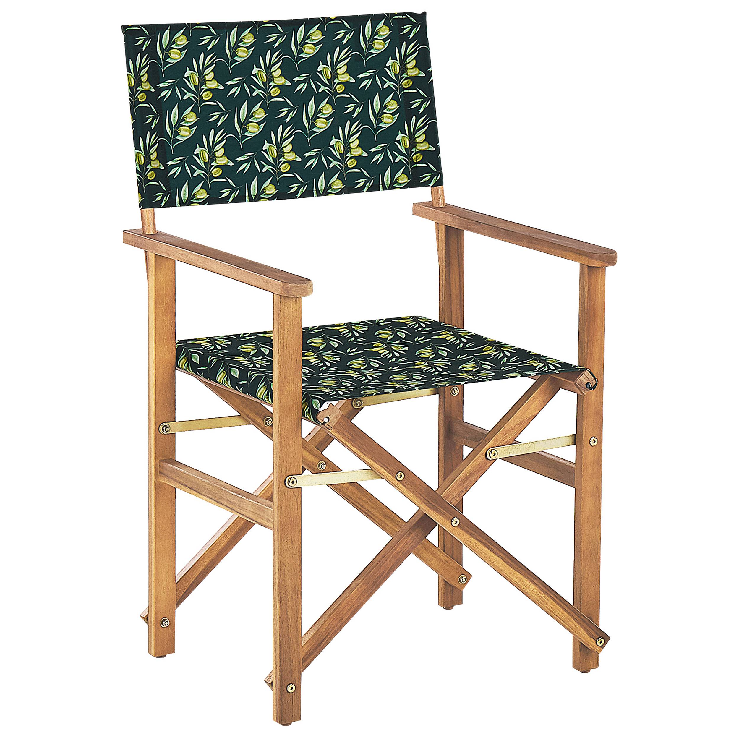 Beliani - Chaise de jardin Tissu Vert foncé CINE - 50x50x91- Beliani - Image 1