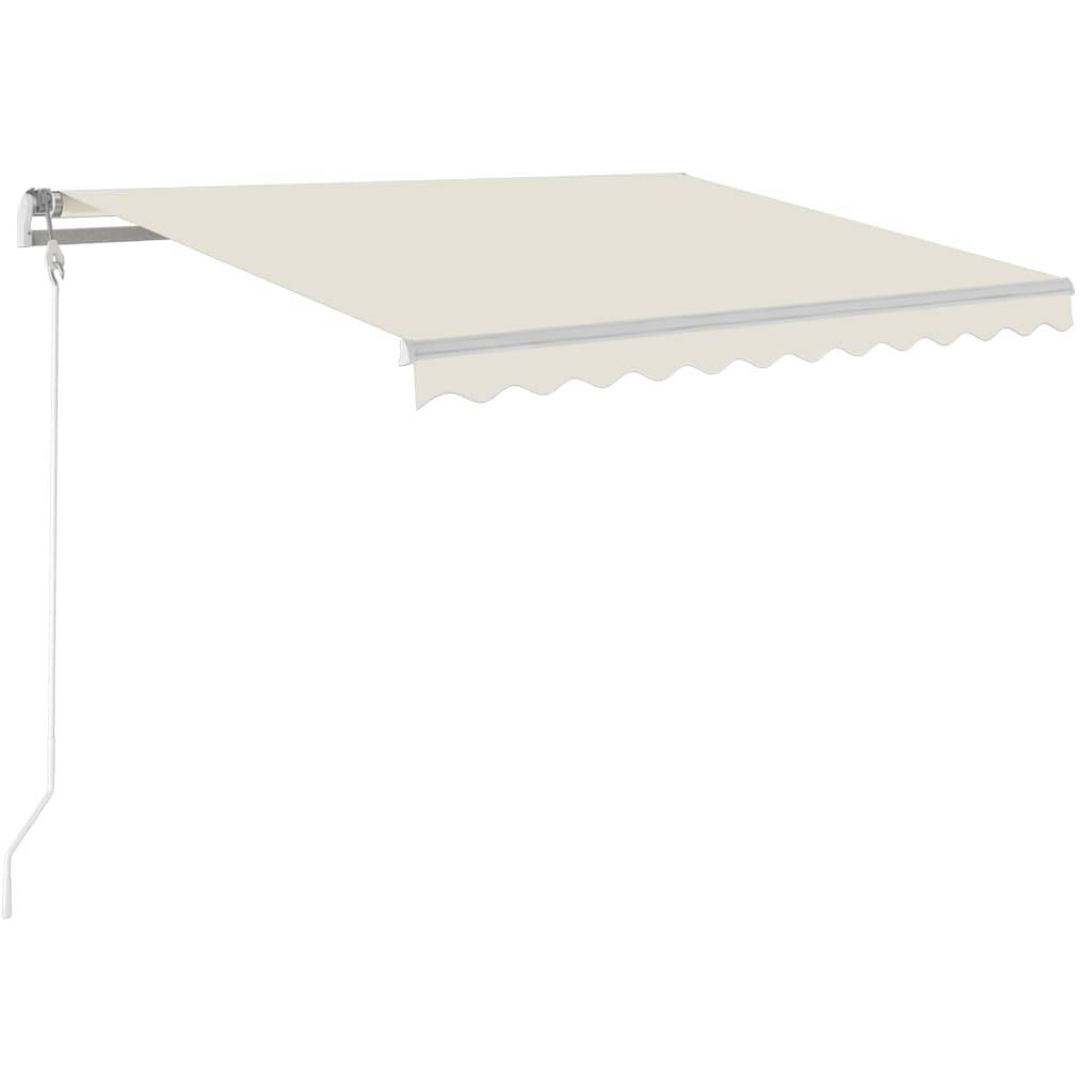 Vidaxl - Auvent automatique avec capteur de vent et LED 350x250 cm Crème vidaXL 3068892 - Image 2