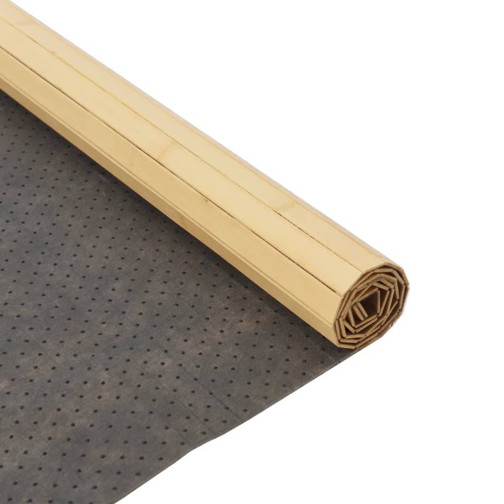 Tapis de Sol Moderne en Bambou Antidérapant pour Salon et Couloir Naturel Clair 80x300 cm – ComfortXL Outdoor Living - Image 5