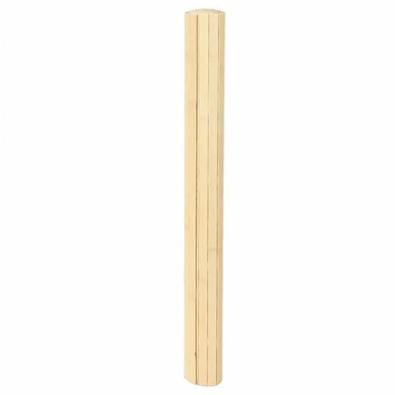 Tapis de Sol Moderne en Bambou Antidérapant pour Salon et Couloir Naturel Clair 80x300 cm – ComfortXL Outdoor Living - Image 3