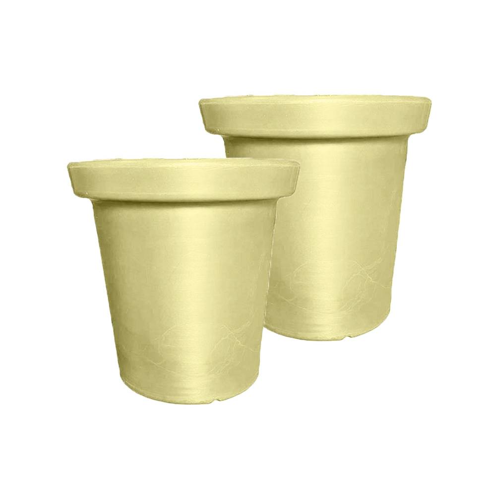 Plast'Up Rotomoulage - Pot de fleurs rond xxl delight 75l- lot de 2 - Image 1