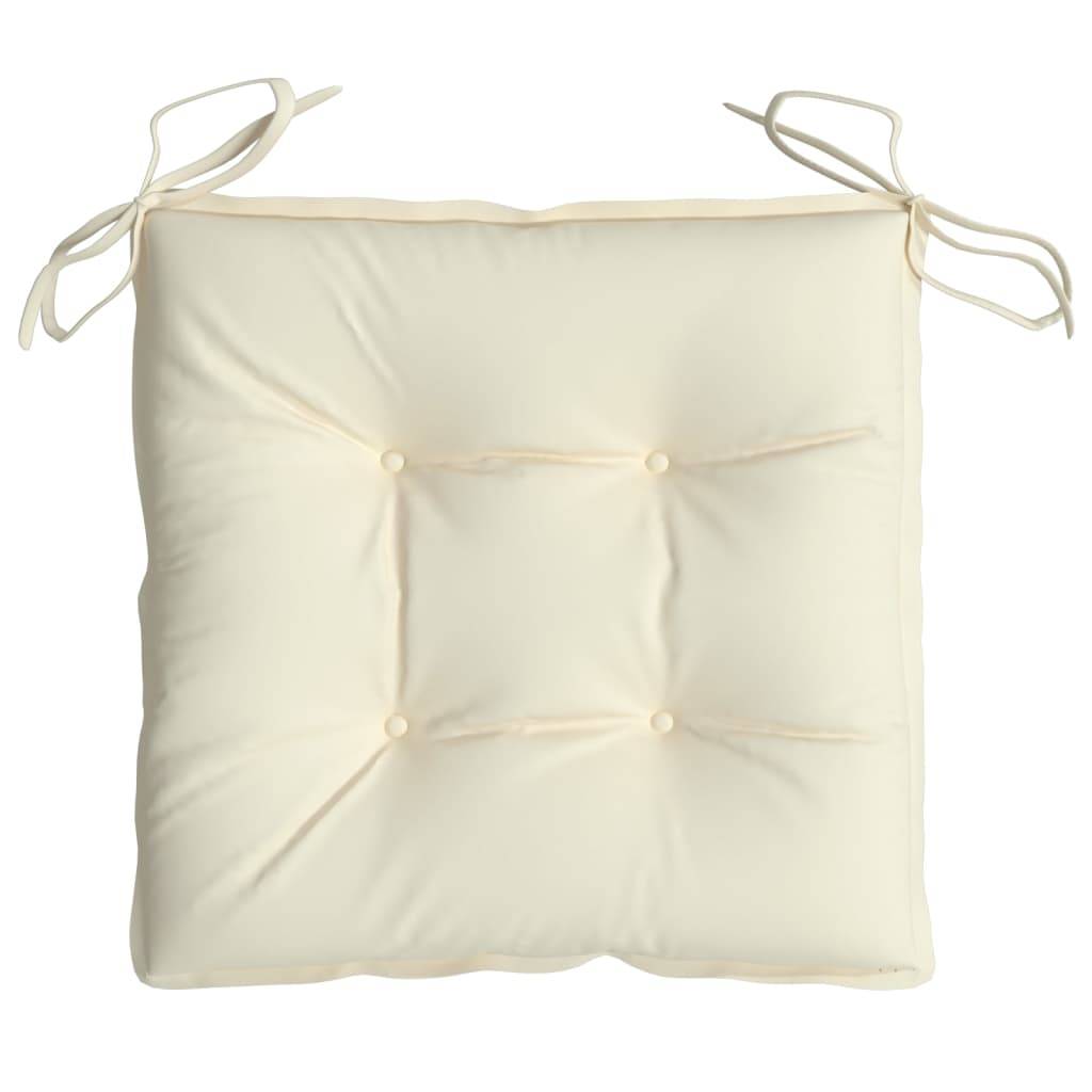 Coussins de chaise tissu oxford blanc crème 50 x 50 x 7 cm, poids:4.85kg - PANGIVO - Image 6