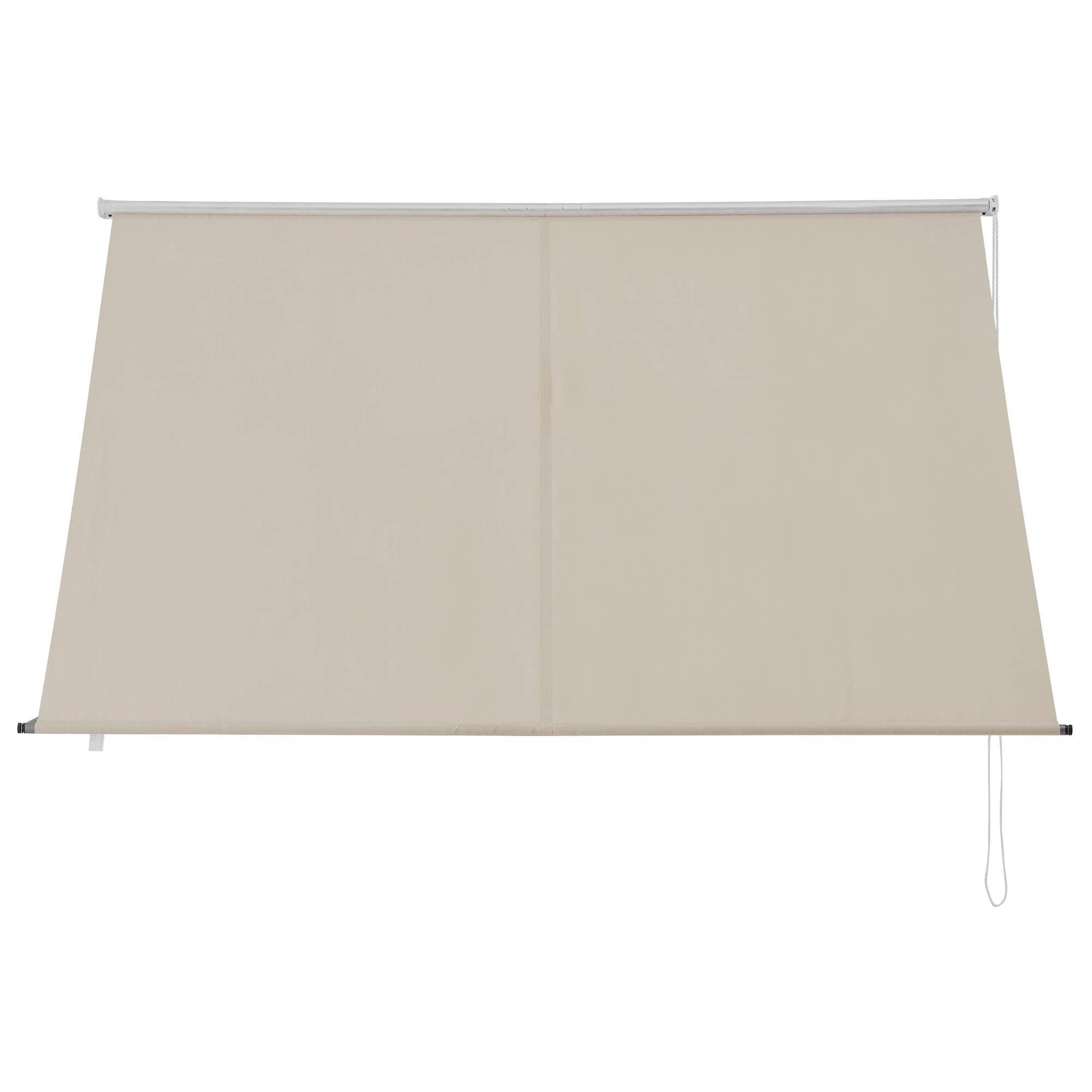 Brise-soleil pare-soleil auvent pour fixer au mur rétractable armature en acier 250 x 120 cm beige - Image 3
