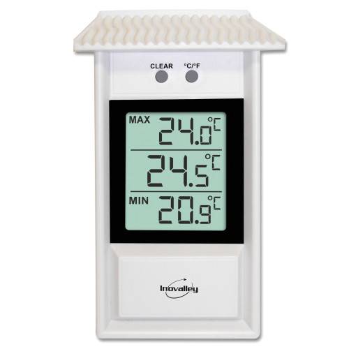 Inovalley - Thermomètre électronique MINI-MAXI blanc - Image 2