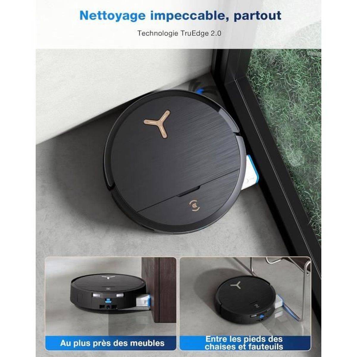 Aspirateur robot laveur ECOVACS DEEBOT X9 Pro Omni, aspiration 16 600 Pa, lavage humide OZMO Roller - ECOVACS - Image 9