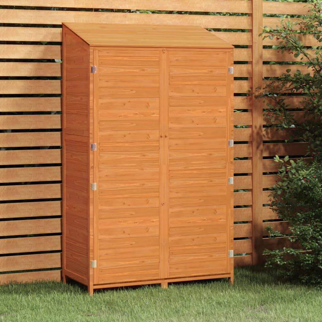Vidaxl - Remise de jardin Marron 102x52x174,5 cm Bois de sapin solide vidaXL 152193 - Image 1