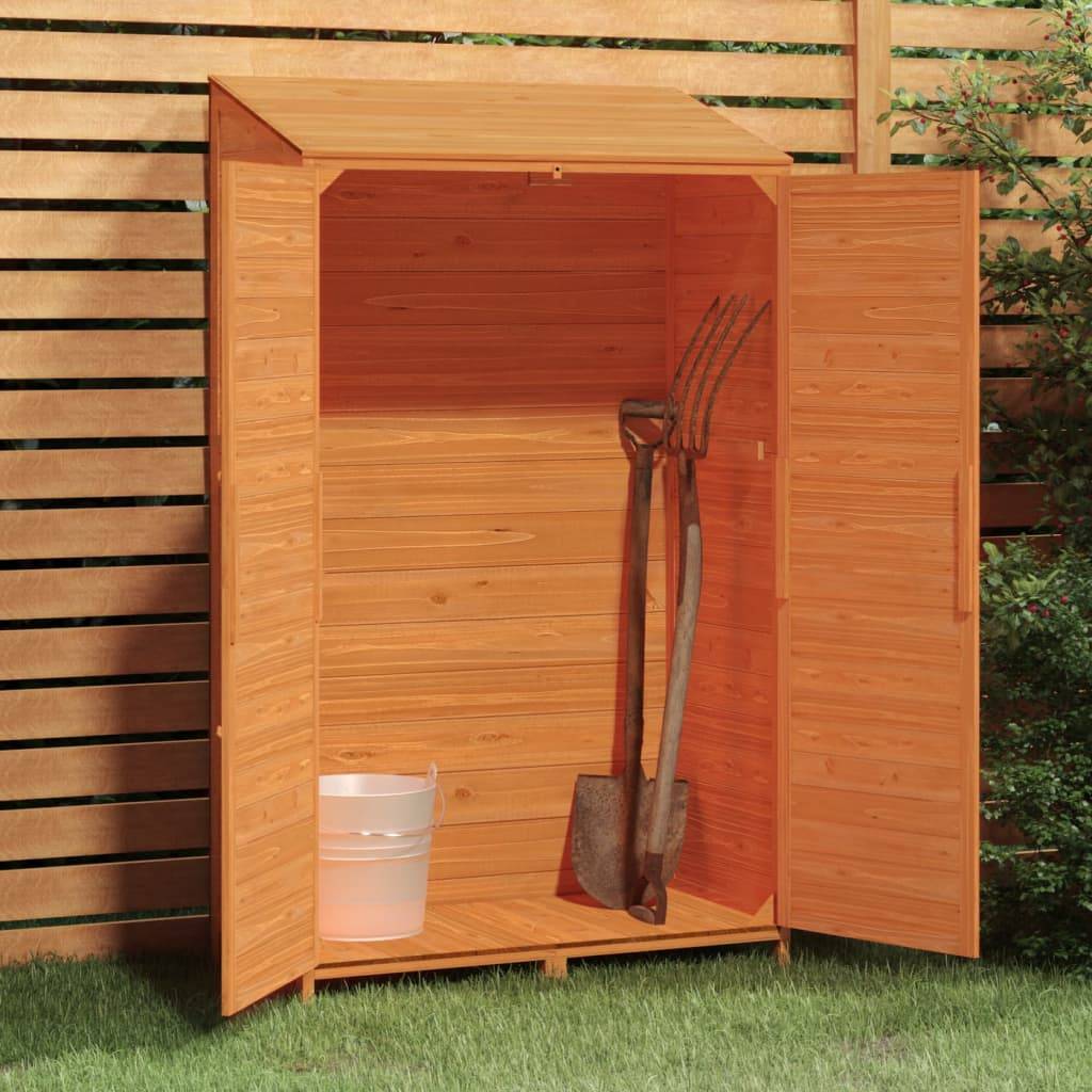 Vidaxl - Remise de jardin Marron 102x52x174,5 cm Bois de sapin solide vidaXL 152193 - Image 4