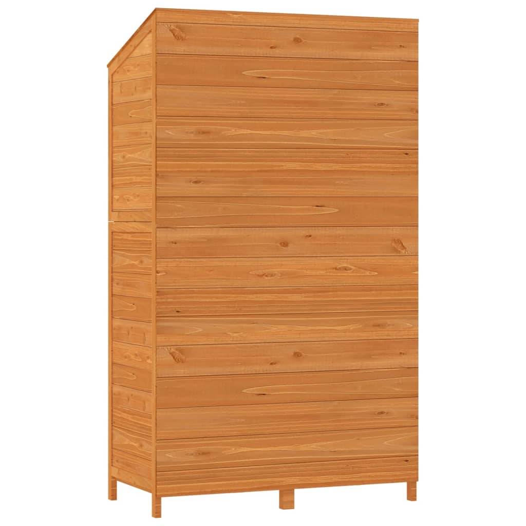 Vidaxl - Remise de jardin Marron 102x52x174,5 cm Bois de sapin solide vidaXL 152193 - Image 7