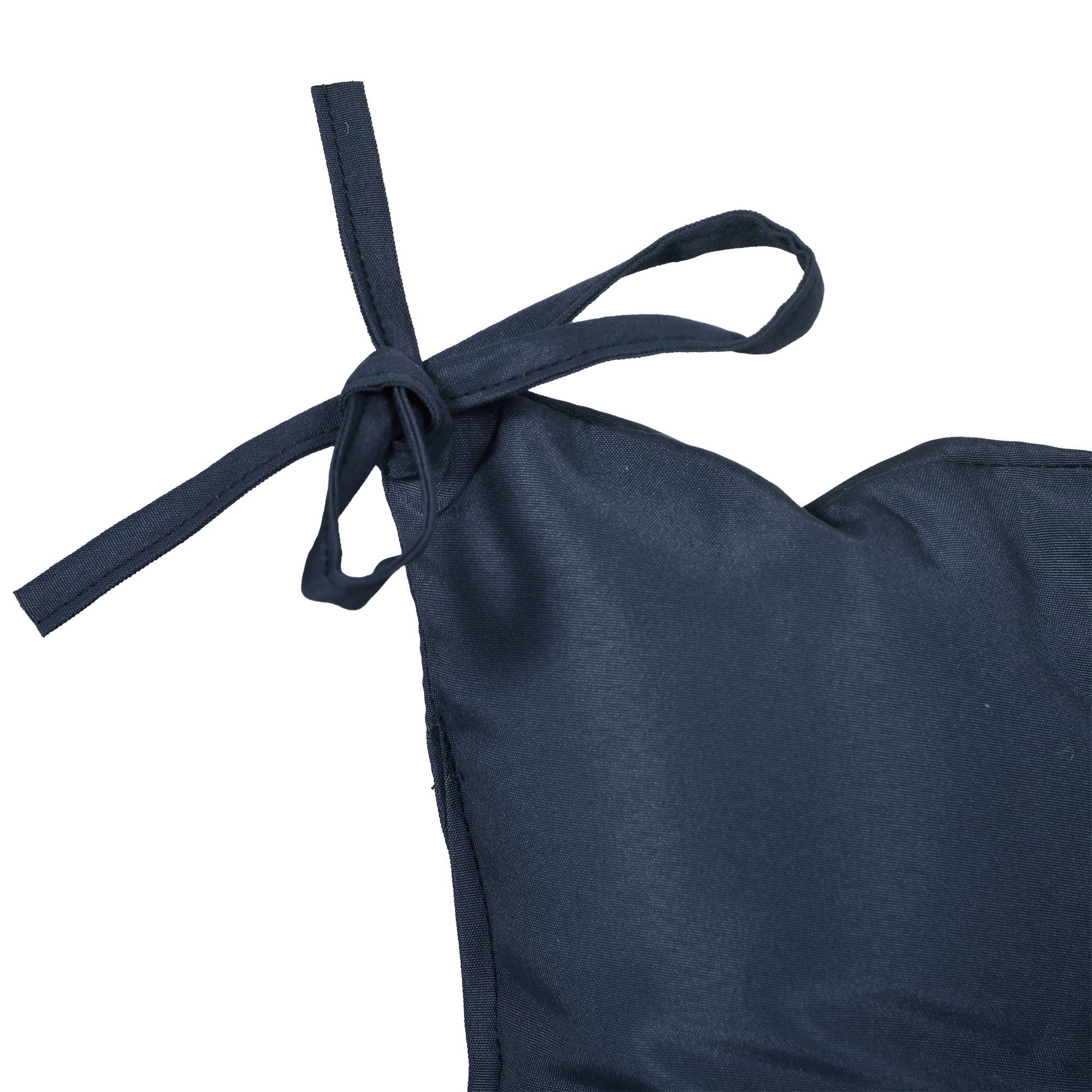 Outsunny - Coussin matelas assise dossier banc balancelle canapé 2 places 100x98x8cm bleu foncé - Outsunny - Image 5