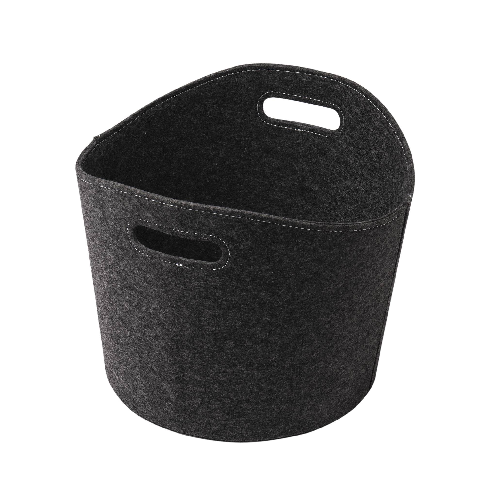 WERKA PRO - Panier à bûches rond en feutre WERKA PRO Feutre gris - Feutre gris - Image 1