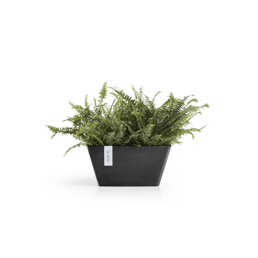 Ecopots - Pot Carré Berlin 30 Gris Foncé - 31 x 31 x H. 15,5 cm - 10 L ECOPOTS - Image 2