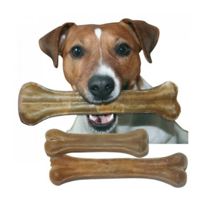 Bubimex - Os de peau pressé pour chien Bubimex - Lot de 5 (30 cm de 300 g)