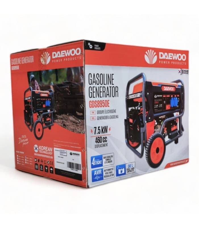 Groupe électrogène à essence 7500W, 230V démarrage électrique - DAEWOO GDS8950E - Image 10