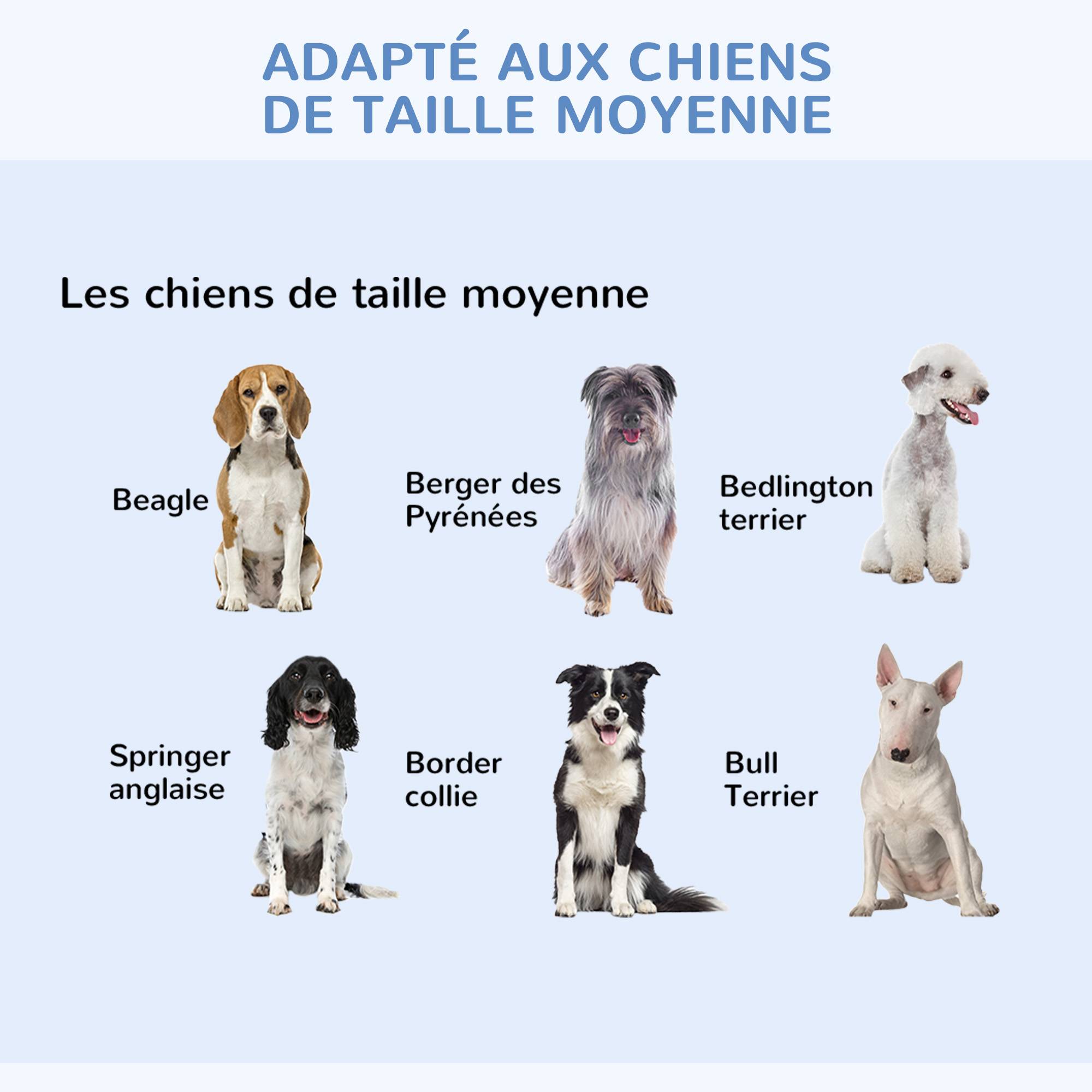 Cage de transport acier pour chien moyen pliante 2 portes verrouillables 106x71x76cm noir - ComfortXL Outdoor Living - Image 7