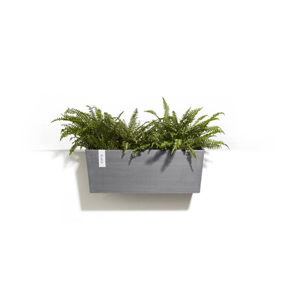Ecopots - Pot suspension mural Hanging Bruges 55 Gris - 55 x 20 x H. 21 cm - 14,2 L ECOPOTS