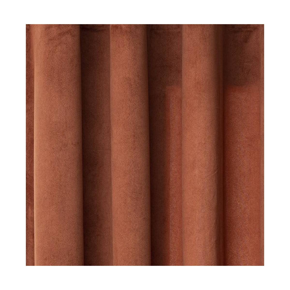 Atmosphera - Lot de 2 Rideaux à œillets 140 x 260 cm Lilou Terracotta - Image 3