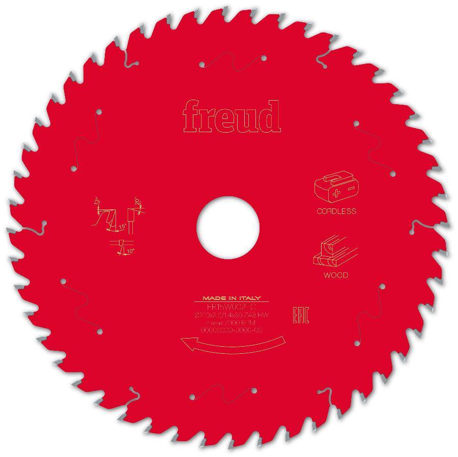 Lame pour scie circulaire portative sans fil FREUD - Ø210 1,7/1,2 AL30 Z48 BA 15° - F03FS10069 -FR15W002TC - Image 2