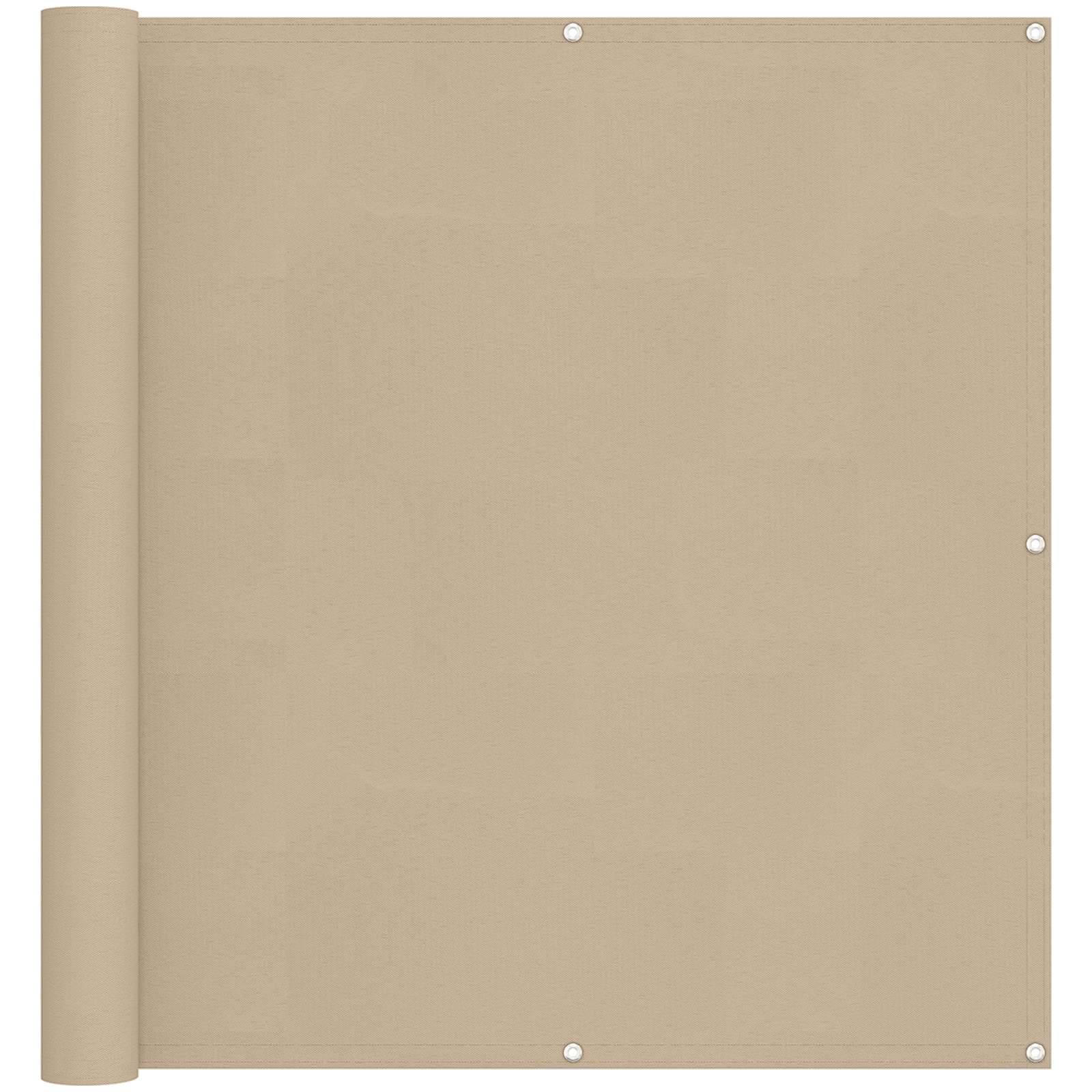 Écran de balcon Tissu Oxford Beige 110 x 300 cm - PANGIVO - Image 2