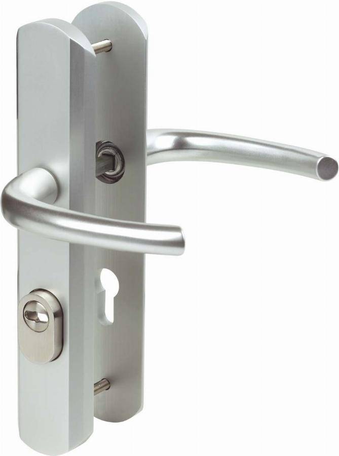 Ensemble Secumax béquille 1338L/6349 VACHETTE - Clé i/70 Entraxe 195 mm - Argent - 0699880