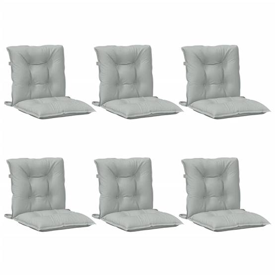 PANGIVO - Coussins de chaise à dossier bas polyester gris clair mélangé 100 x 50 x 7 cm, poids:8.6kg - PANGIVO - Image 4