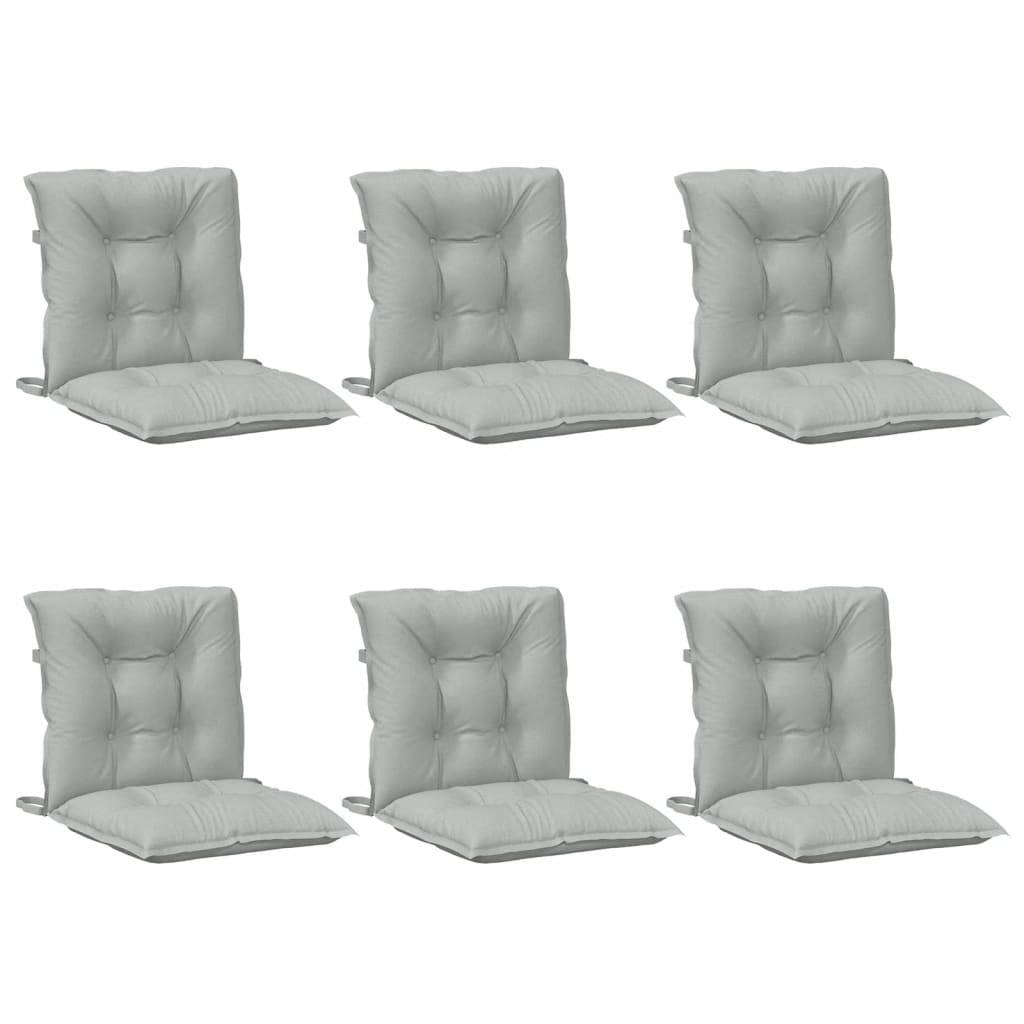 PANGIVO - Coussins de chaise à dossier bas polyester gris clair mélangé 100 x 50 x 7 cm, poids:8.6kg - PANGIVO - Image 4