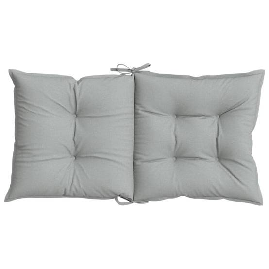 PANGIVO - Coussins de chaise à dossier bas polyester gris clair mélangé 100 x 50 x 7 cm, poids:8.6kg - PANGIVO - Image 7