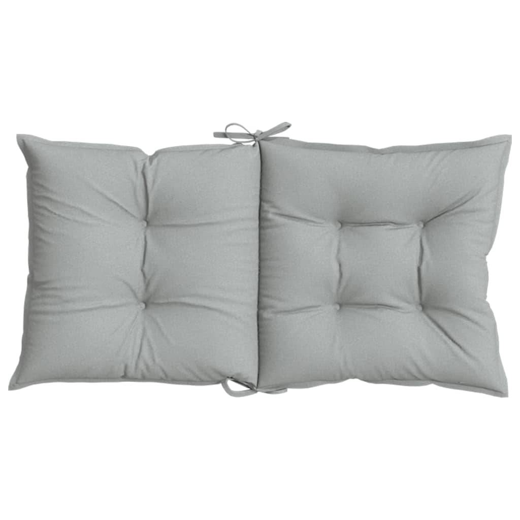 PANGIVO - Coussins de chaise à dossier bas polyester gris clair mélangé 100 x 50 x 7 cm, poids:8.6kg - PANGIVO - Image 7
