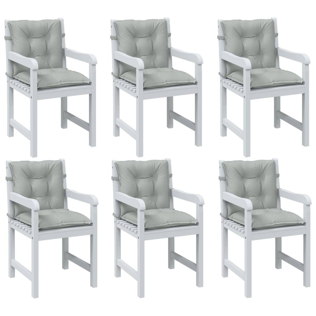 PANGIVO - Coussins de chaise à dossier bas polyester gris clair mélangé 100 x 50 x 7 cm, poids:8.6kg - PANGIVO