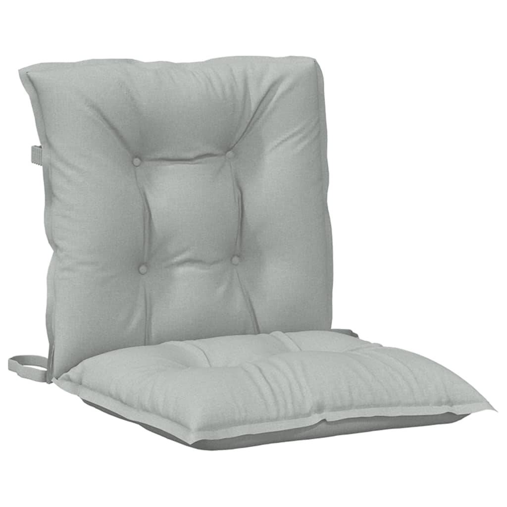 PANGIVO - Coussins de chaise à dossier bas polyester gris clair mélangé 100 x 50 x 7 cm, poids:8.6kg - PANGIVO - Image 5