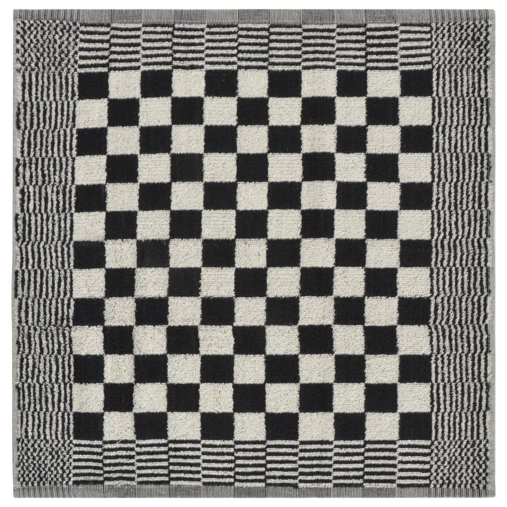 Ensemble de serviettes 20 pcs noir et blanc coton Maison Chic - Image 10