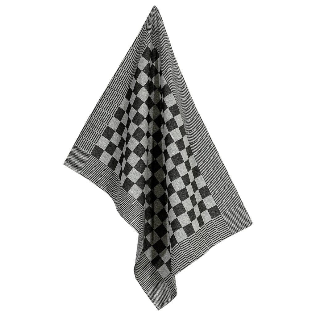 Ensemble de serviettes 20 pcs noir et blanc coton Maison Chic - Image 8
