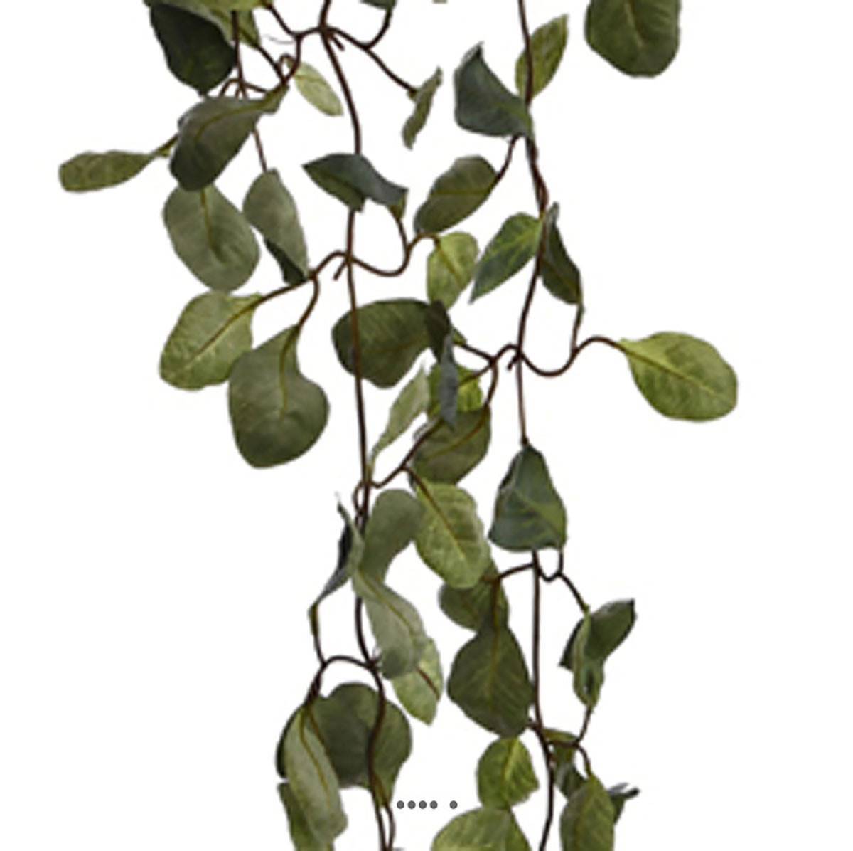 Artificielles - Branche d'eucalyptus artificiel retombant L125 cm vert - Image 3