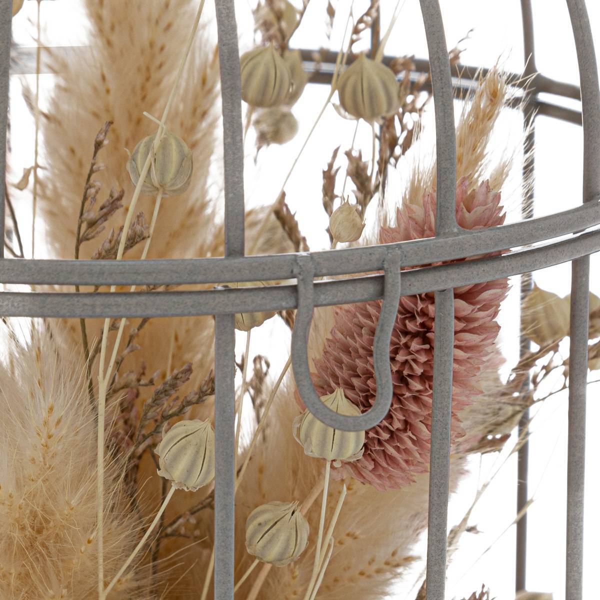 Atmosphera - Cage "Lumière d'hiver" en métal H20cm gris - Atmosphera Créateur d'intérieur - Image 4