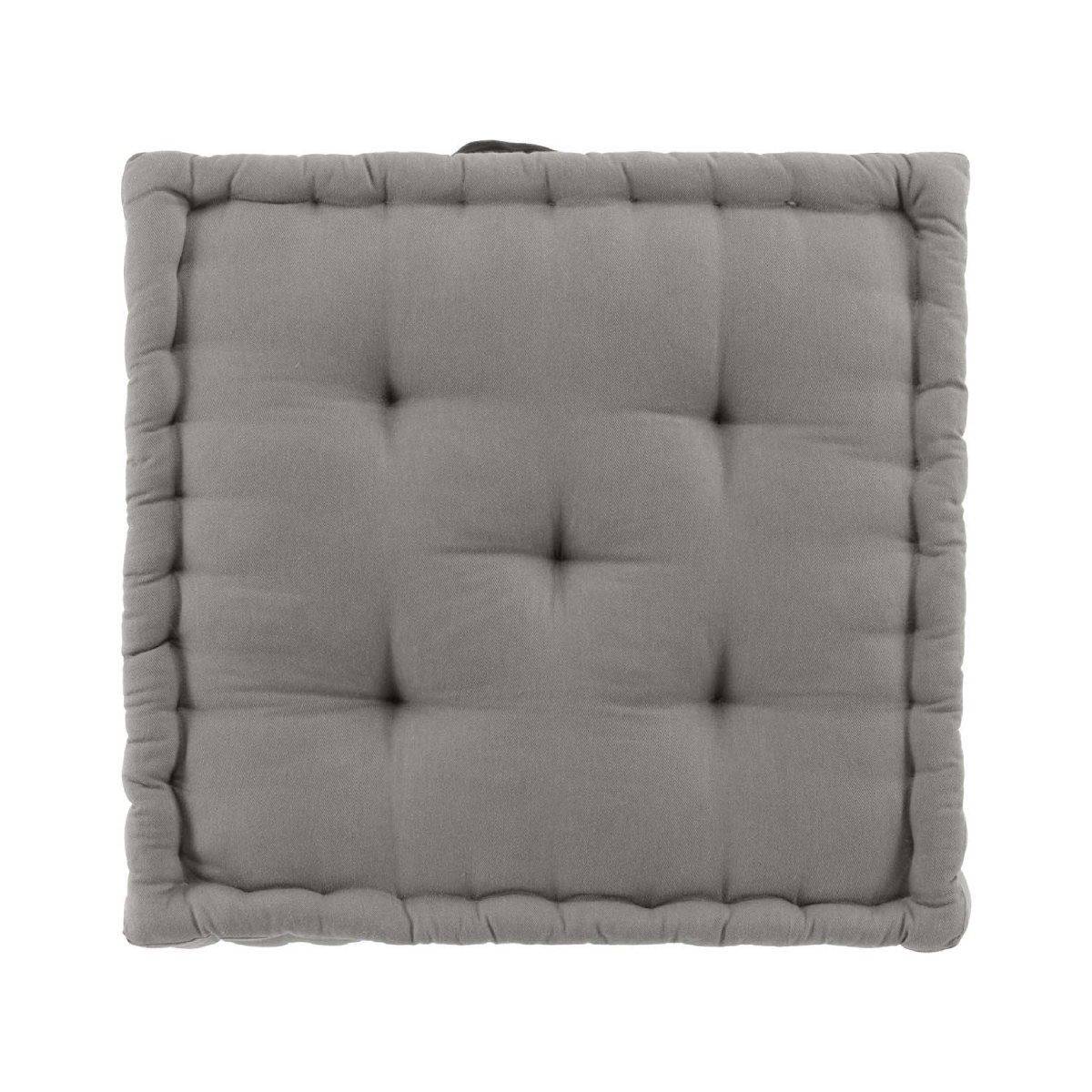 Coussin de Sol "Twily" 50x50cm Gris - Image 1