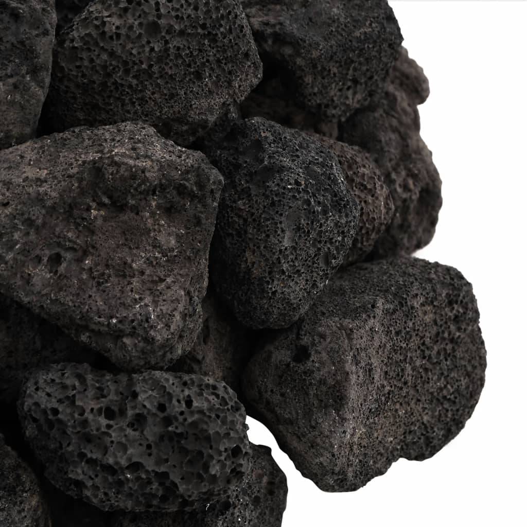 Pierres de Lave pour Aquascaping et Paillage Décoratif 25 kg Noir 3-5 cm - ComfortXL Outdoor Living - Image 5