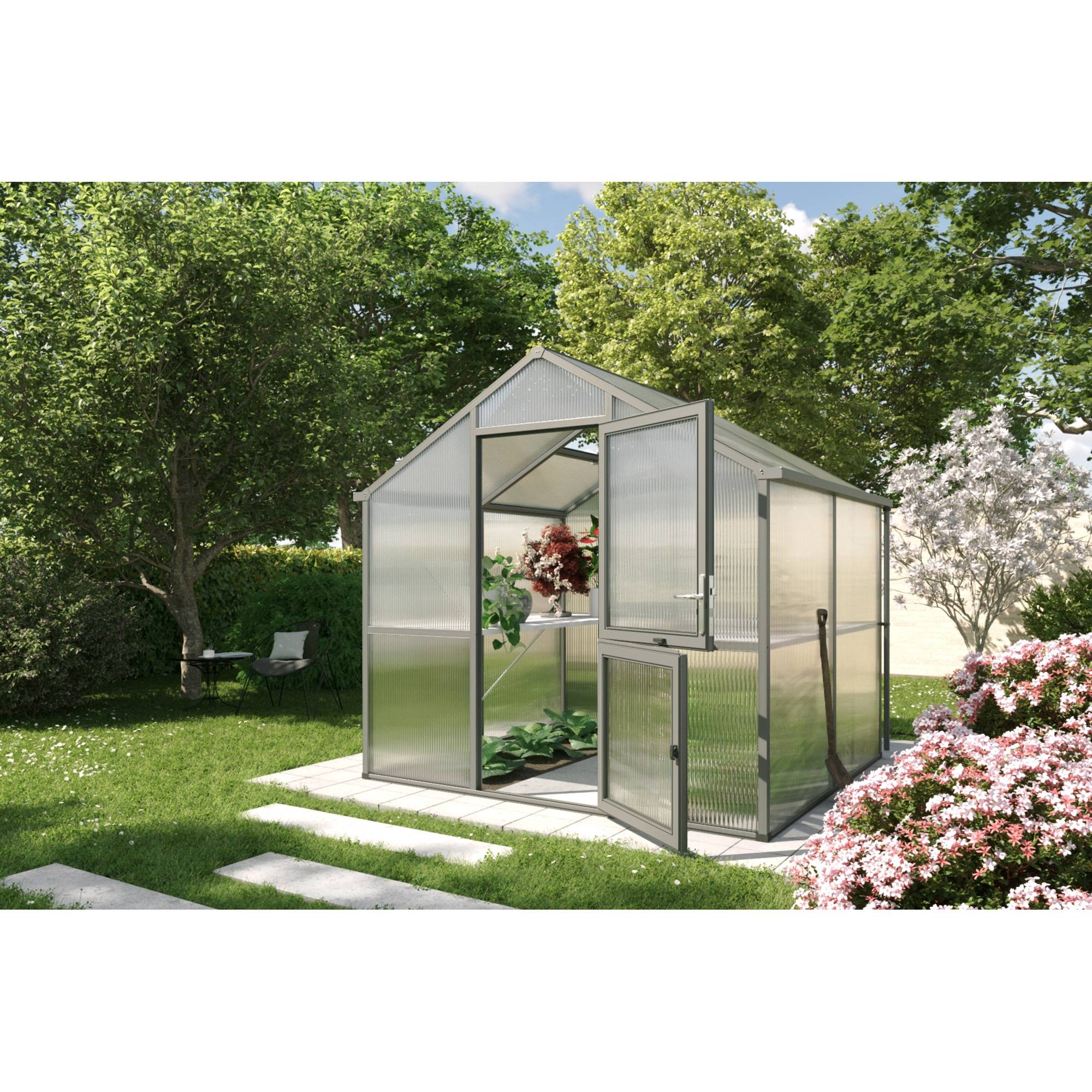Serre de jardin 5,06m² KGT Iris II, Anthracite - Image 2