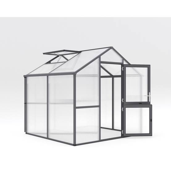 Serre de jardin 5,06m² KGT Iris II, Anthracite - Image 1
