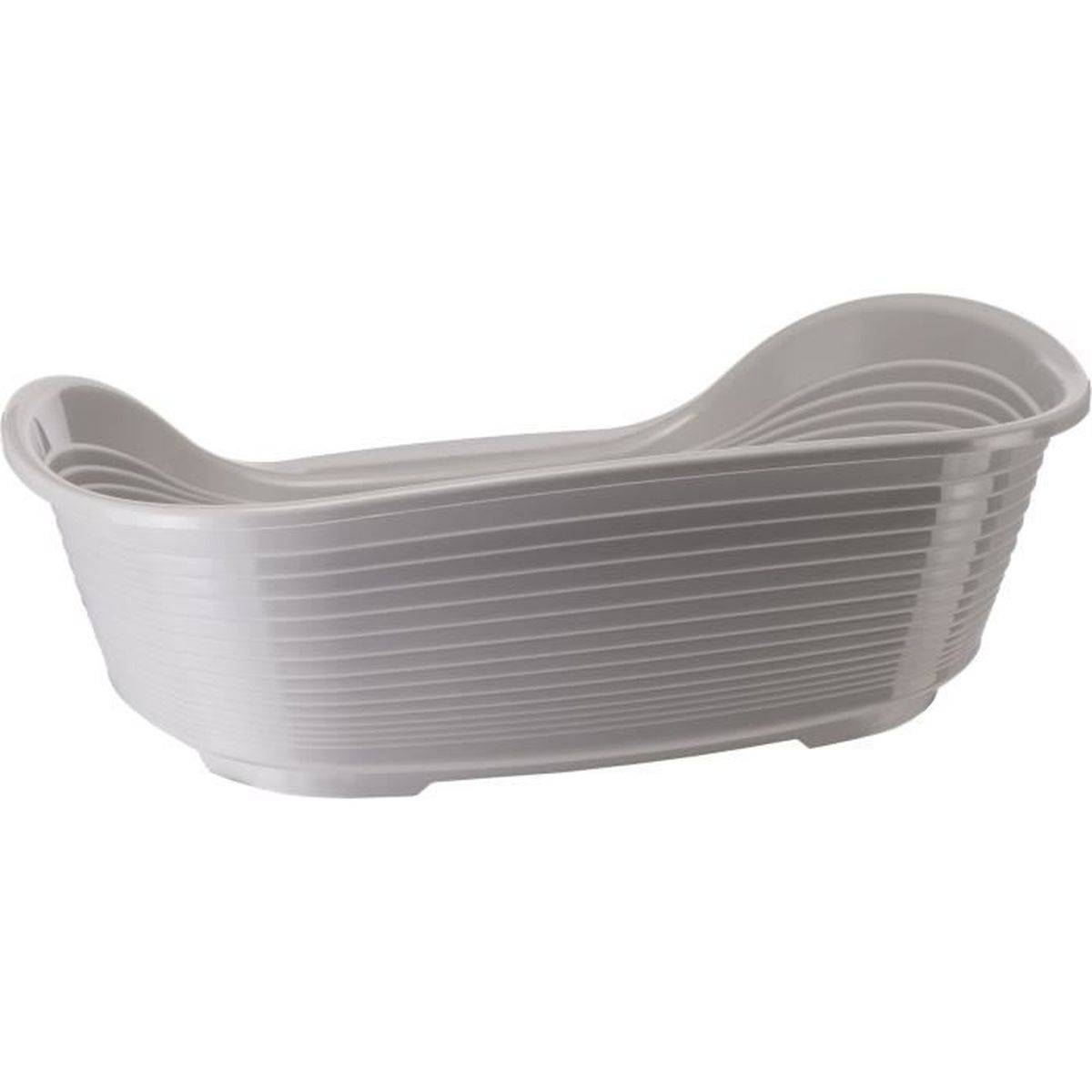 Ferplast - Corbeille plastique chat et petit chien Siesta Deluxe 4 gris clair, 61,5 x 45 x 21,5 cm - Ferplast - Image 7