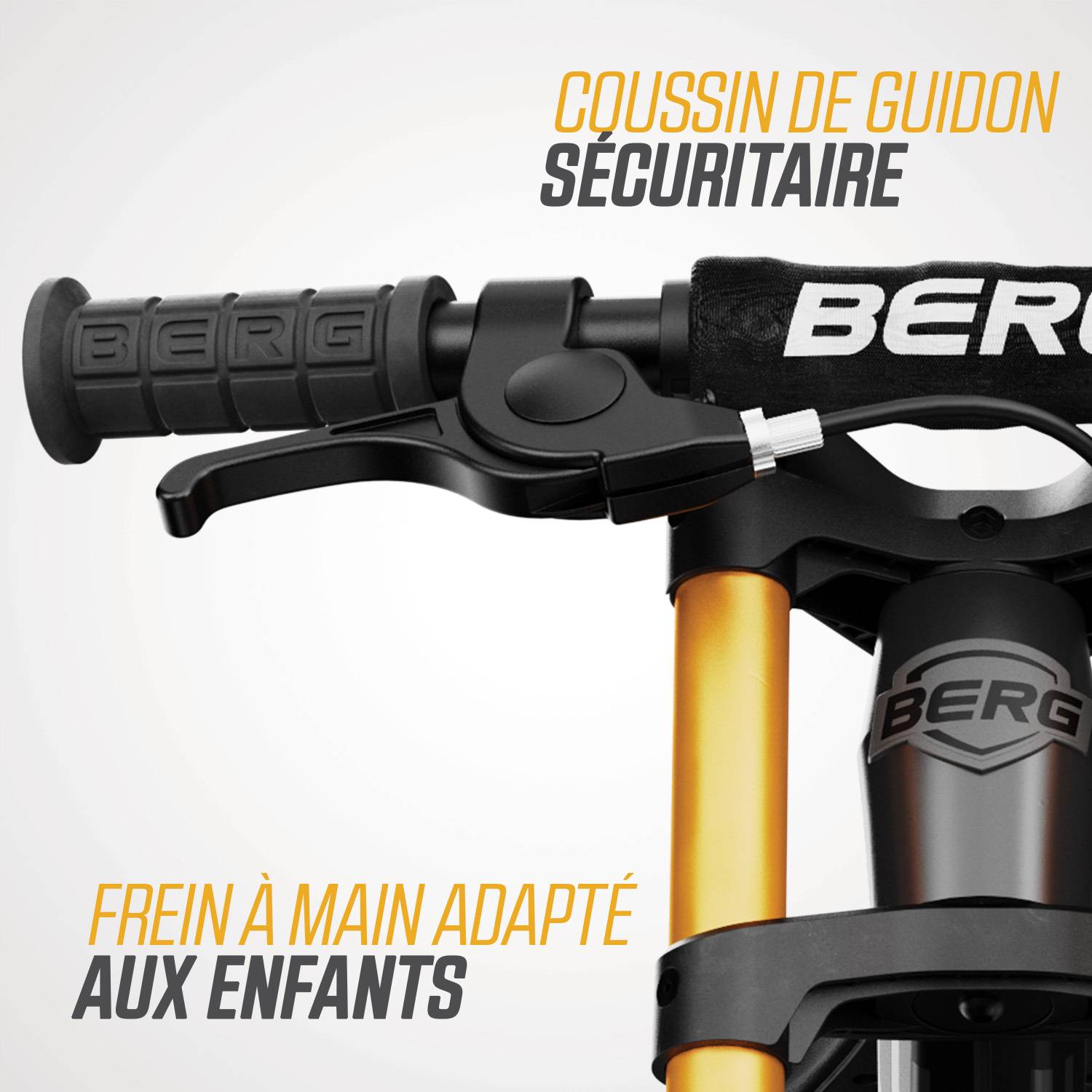 Berg - Vélo d'équilibre Biky Cross gris avec frein à mains 2-5 ans, BERG - Image 7